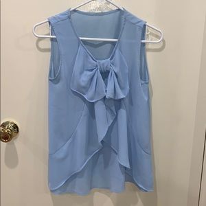Blue Blouse w/ Bow